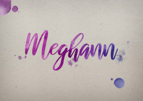 Meghann Watercolor Name DP