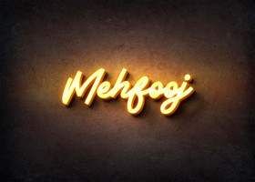 Glow Name Profile Picture for Mehfooj