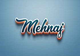 Cursive Name DP: Mehnaj