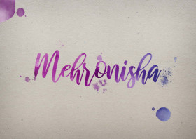 Mehronisha Watercolor Name DP