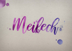 Meilech Watercolor Name DP