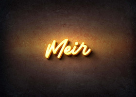 Glow Name Profile Picture for Meir