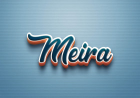 Cursive Name DP: Meira