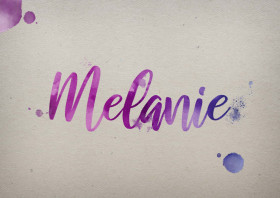 Melanie Watercolor Name DP