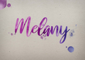 Melany Watercolor Name DP