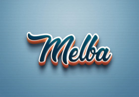 Cursive Name DP: Melba