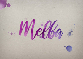 Melba Watercolor Name DP
