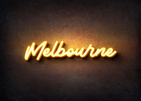 Glow Name Profile Picture for Melbourne