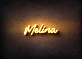Glow Name Profile Picture for Melina