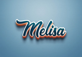 Cursive Name DP: Melisa