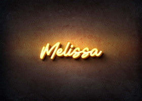 Glow Name Profile Picture for Melissa