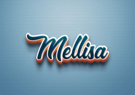 Cursive Name DP: Mellisa
