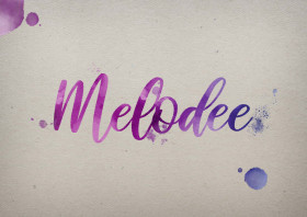 Melodee Watercolor Name DP