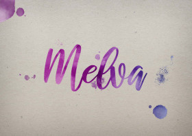 Melva Watercolor Name DP