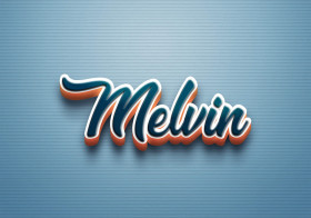 Cursive Name DP: Melvin