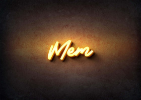 Glow Name Profile Picture for Mem