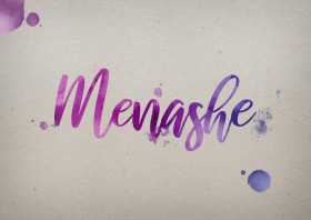 Menashe Watercolor Name DP