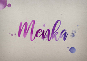 Menka Watercolor Name DP