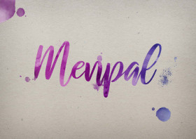 Menpal Watercolor Name DP