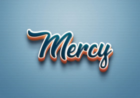 Cursive Name DP: Mercy