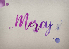 Mercy Watercolor Name DP