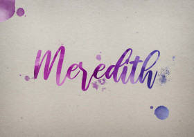 Meredith Watercolor Name DP