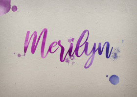 Merilyn Watercolor Name DP