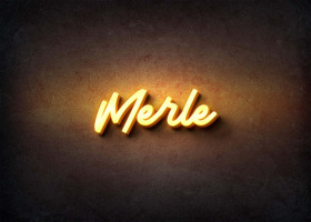 Glow Name Profile Picture for Merle