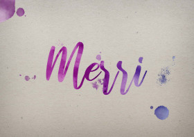 Merri Watercolor Name DP