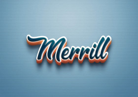 Cursive Name DP: Merrill