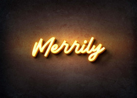 Glow Name Profile Picture for Merrily