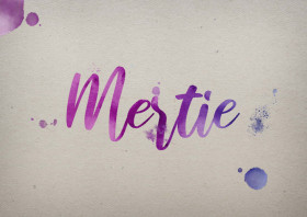 Mertie Watercolor Name DP