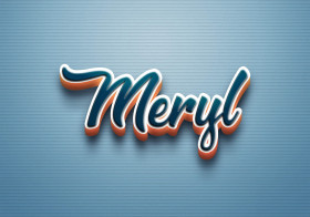 Cursive Name DP: Meryl
