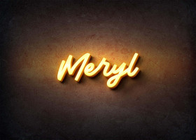 Glow Name Profile Picture for Meryl