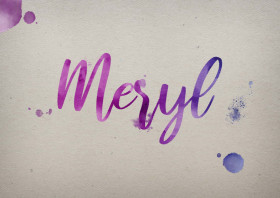 Meryl Watercolor Name DP