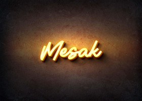 Glow Name Profile Picture for Mesak