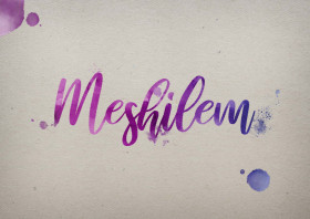 Meshilem Watercolor Name DP