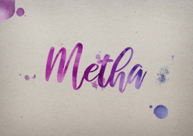 Metha Watercolor Name DP