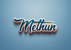 Cursive Name DP: Methun
