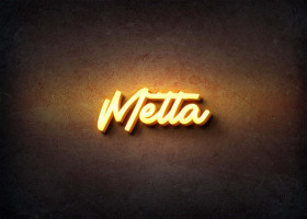 Glow Name Profile Picture for Metta