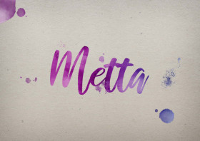 Metta Watercolor Name DP