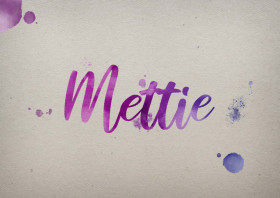 Mettie Watercolor Name DP