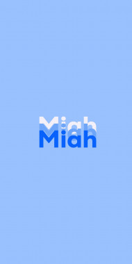 Name DP: Miah