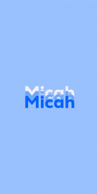 Name DP: Micah