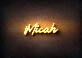 Glow Name Profile Picture for Micah
