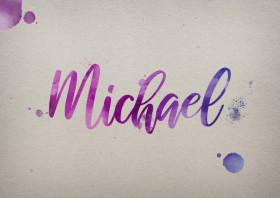 Michael Watercolor Name DP