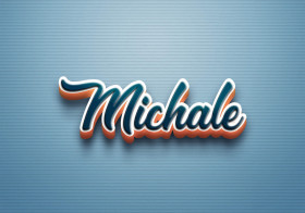 Cursive Name DP: Michale