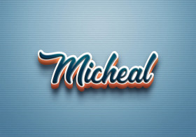 Cursive Name DP: Micheal