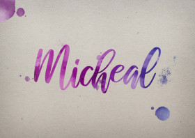 Micheal Watercolor Name DP