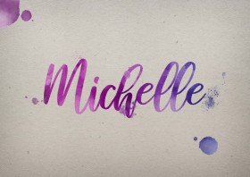 Michelle Watercolor Name DP